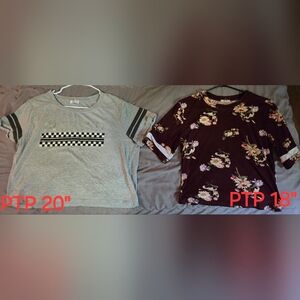 #21.    2/ $10 Ardenes Cropped Ts